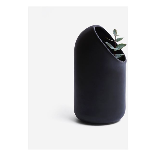 Vase en céramique Ô, Ionna Vautrin Bleu indigo