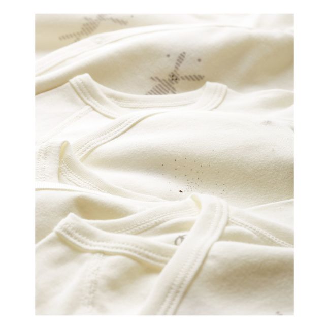 Newborn Crossbody Playsuit - Set of 5 | White