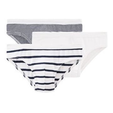 Petit Bateau - Lot 3 Slips Iconiques - Garçon - Bleu marine
