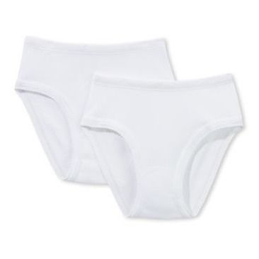 Petit Bateau - Lot 2 Culottes Unies - Fille - Blanc