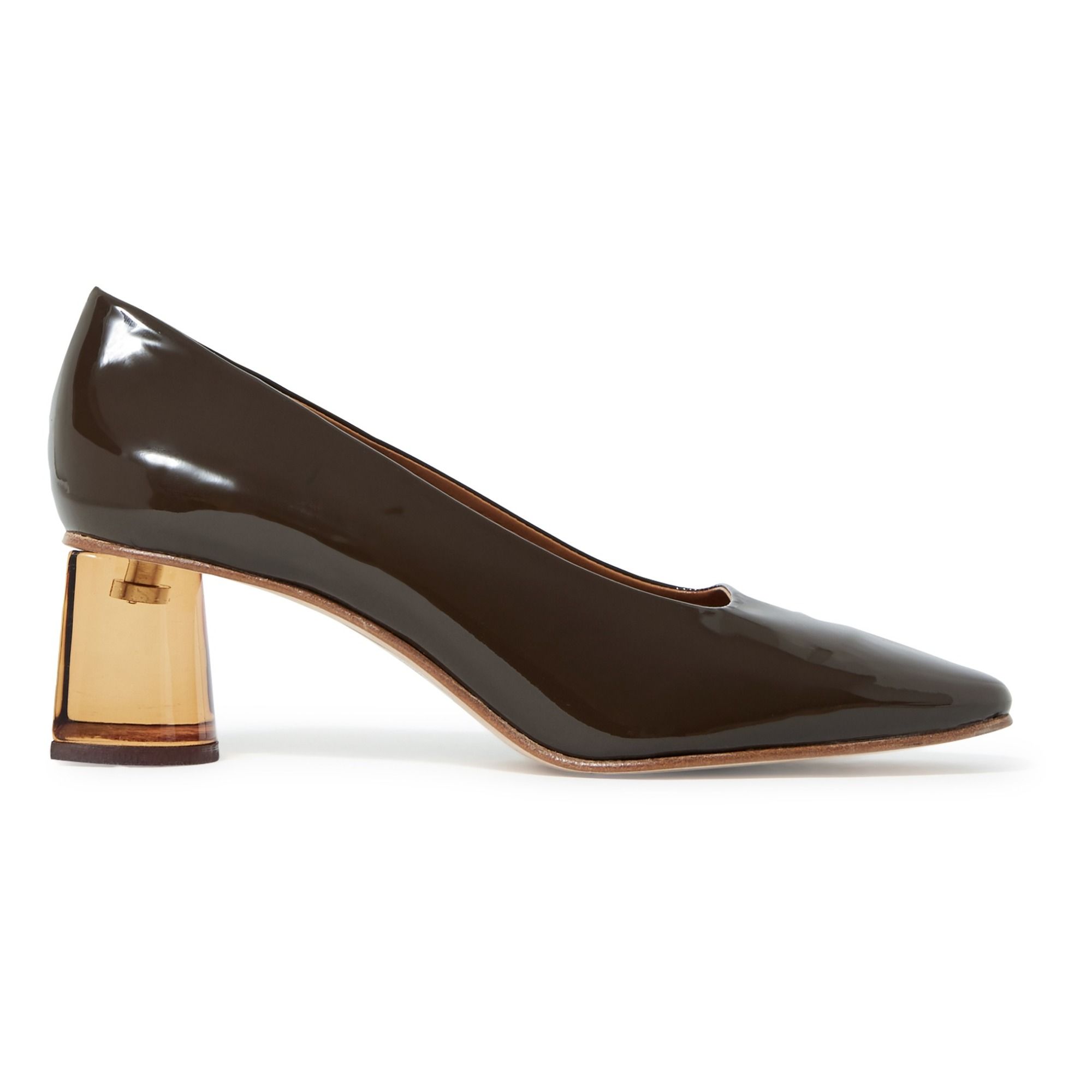 Adina Patent Pumps Brown Miista Shoes Adult