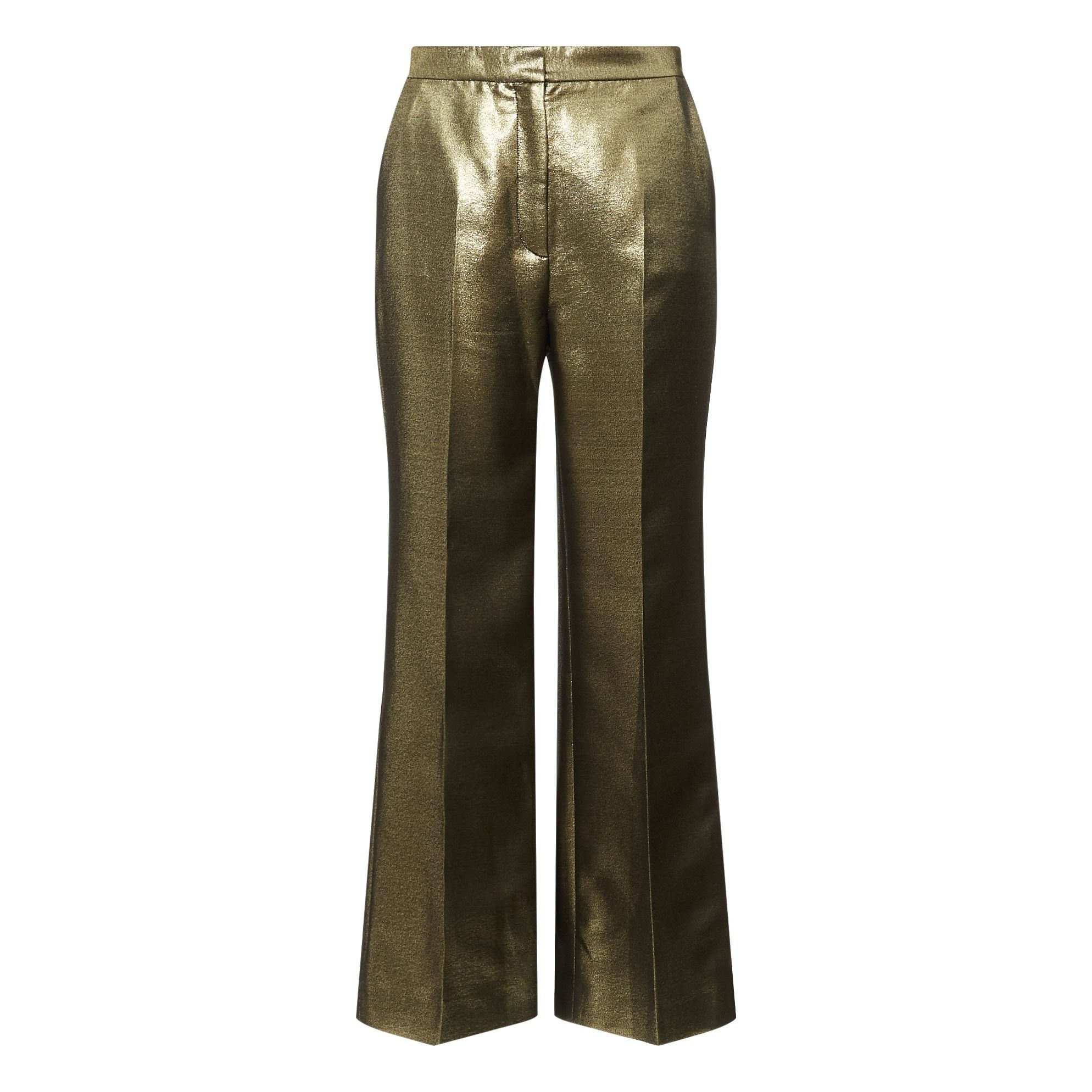 High-waist Lurex Trousers Gold Alexa 