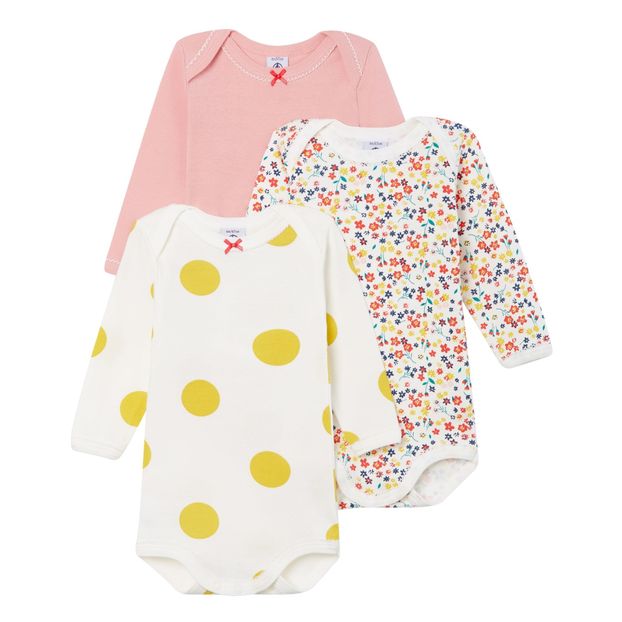 Petit Bateau Baby Girls Bodysuit Baby Girls 0 24m Pack Of 3 Clothing Baby Clothing