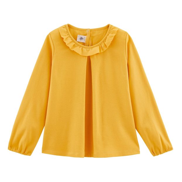 Chatilde T Shirt Mustard Petit Bateau Fashion Children