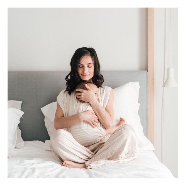Marsupio in linen in cotone biologico | Beige