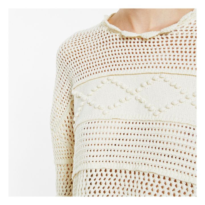 Pull Patched Panel Cropped | Beige- Image produit n°4