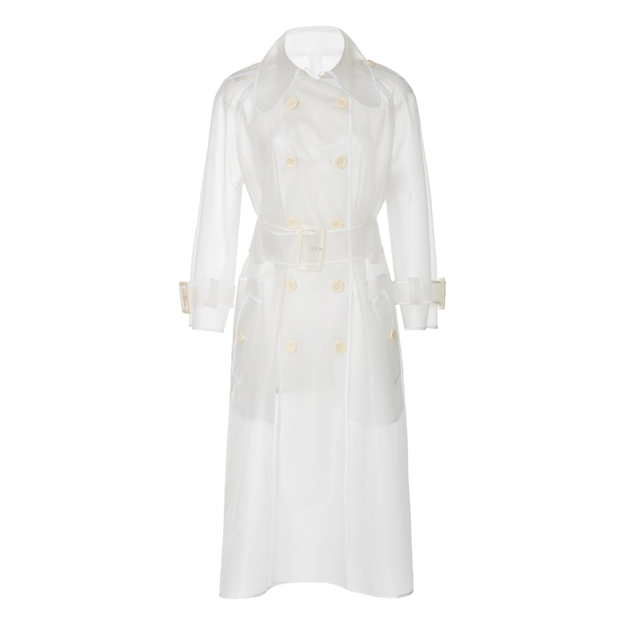 Transparent Trench Coat Transparent Alexa Chung Fashion Adult