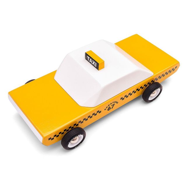Candycab Taxi - Wooden Toy Yellow