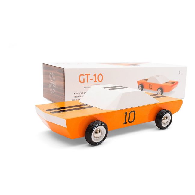Auto GT10 aus Holz Orange