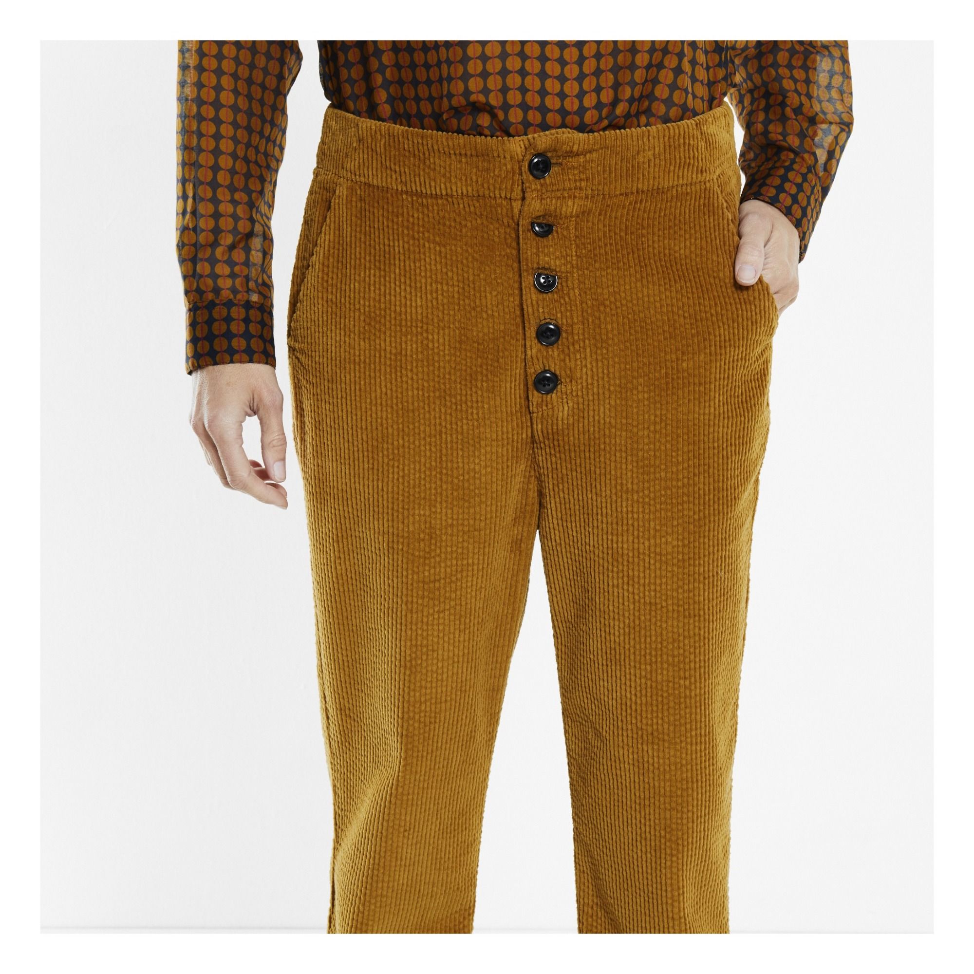 Patt Velvet Trousers Ochre Chloé Stora 