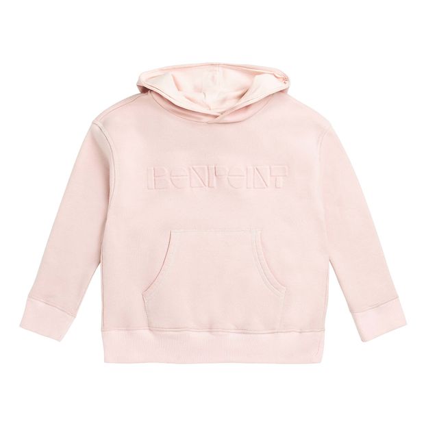 pale pink sweatshirt