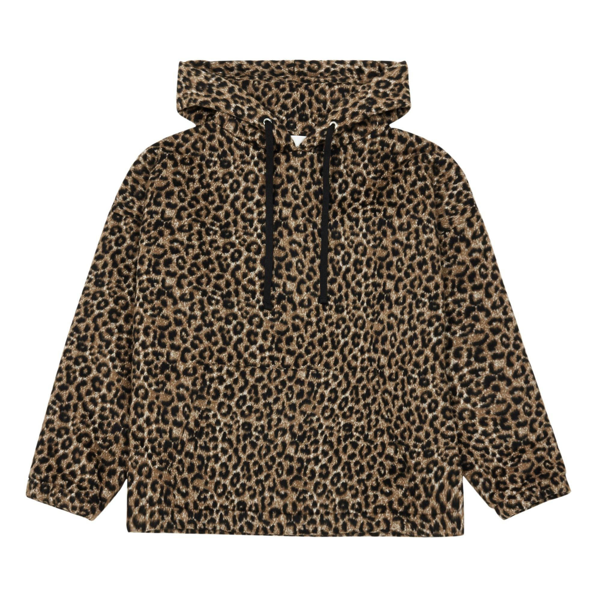 Veste Léopard Capuche Demi