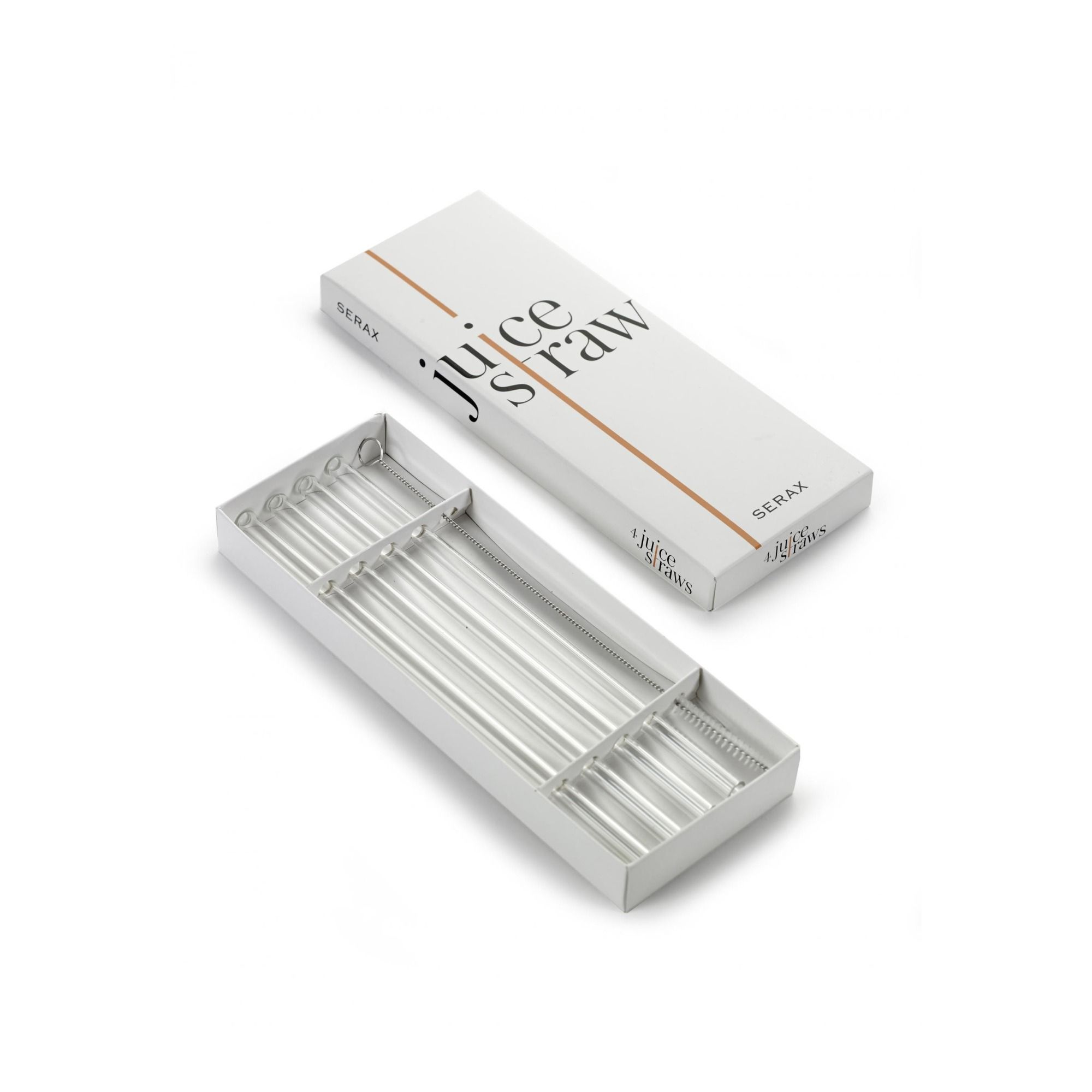 Serax - Pailles en verre - Set de 4 - Transparent