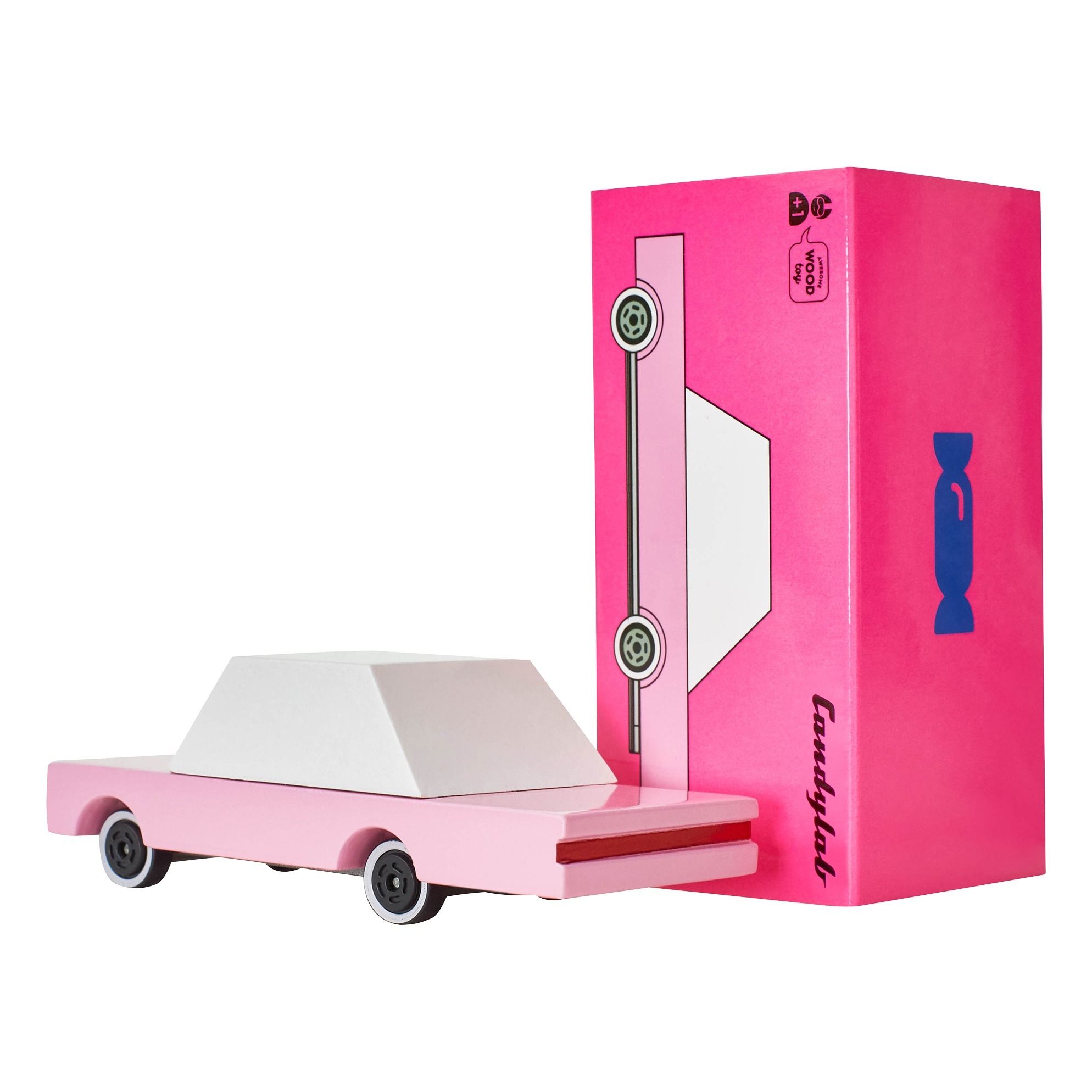 Auto Pink Sedan aus Holz Rosa- Produktbild Nr. 0