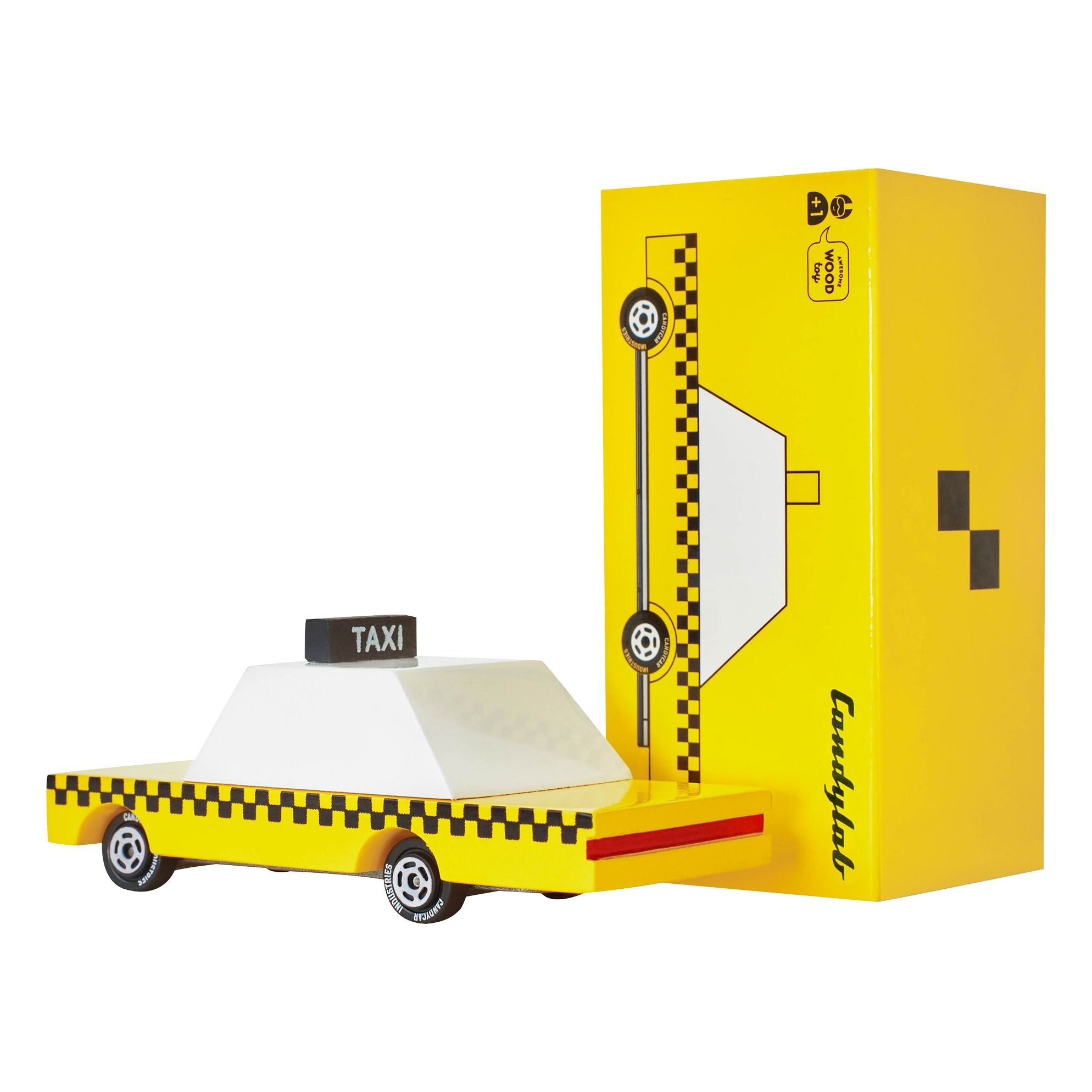 Taxi Cab - Wooden Toy | Yellow- Product image n°0
