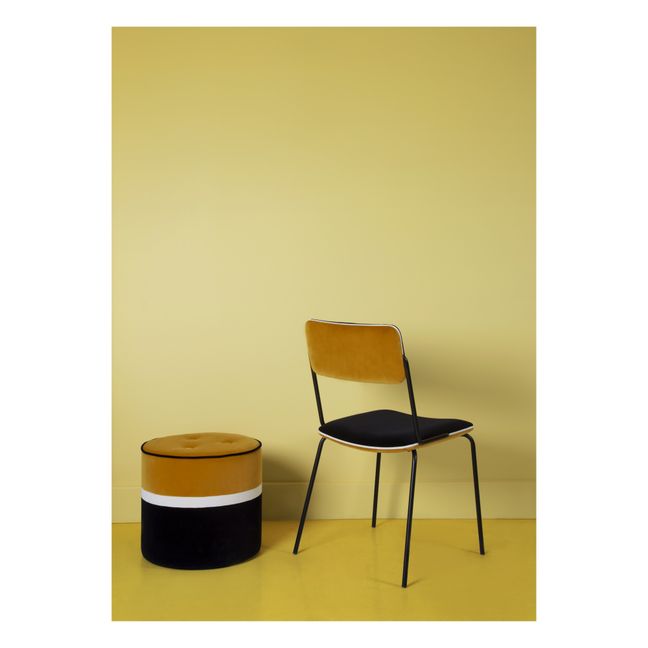 Stuhl aus Samt Double-Jeu | Ocker