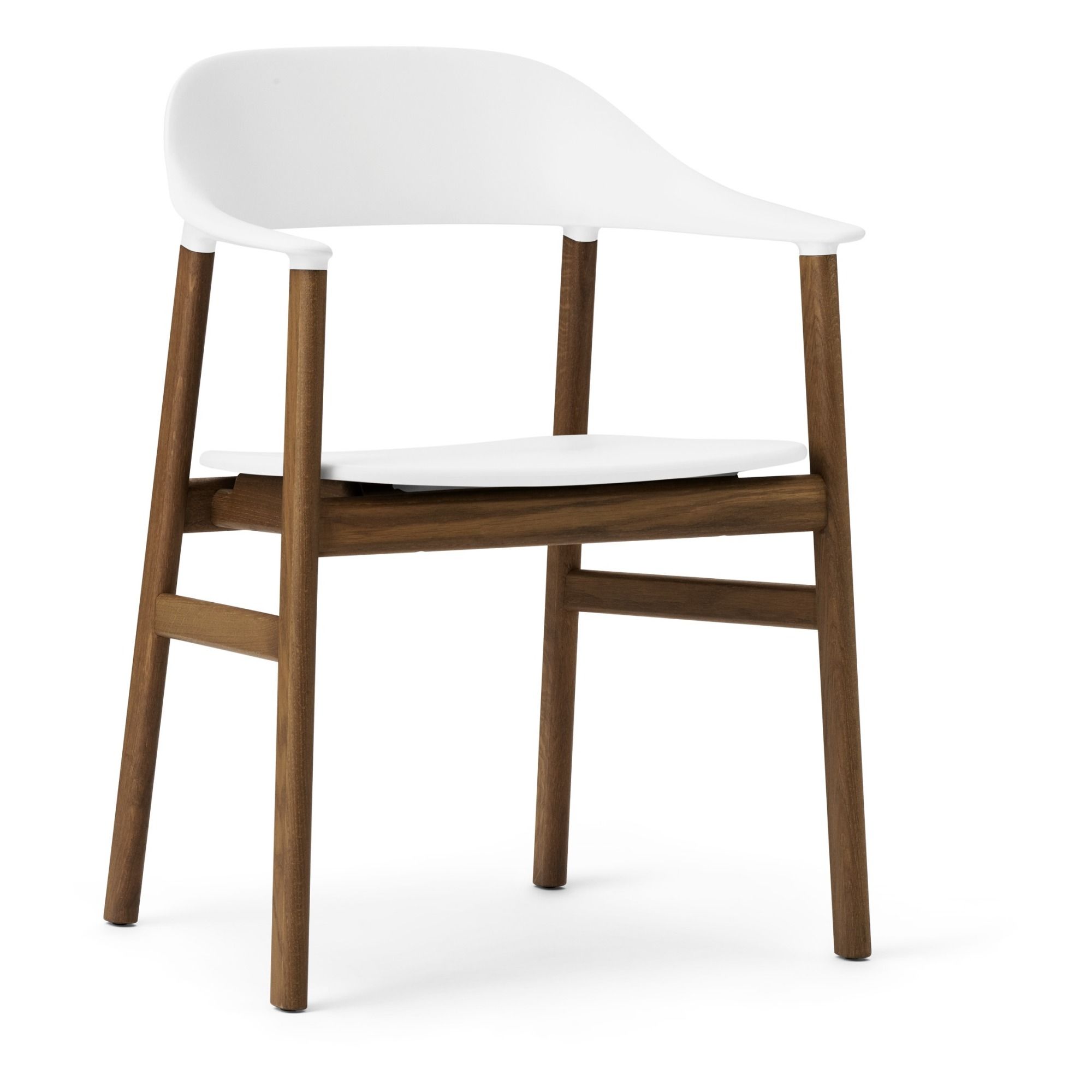 Normann Copenhagen - Fauteuil Herit en chêne fumé - Blanc