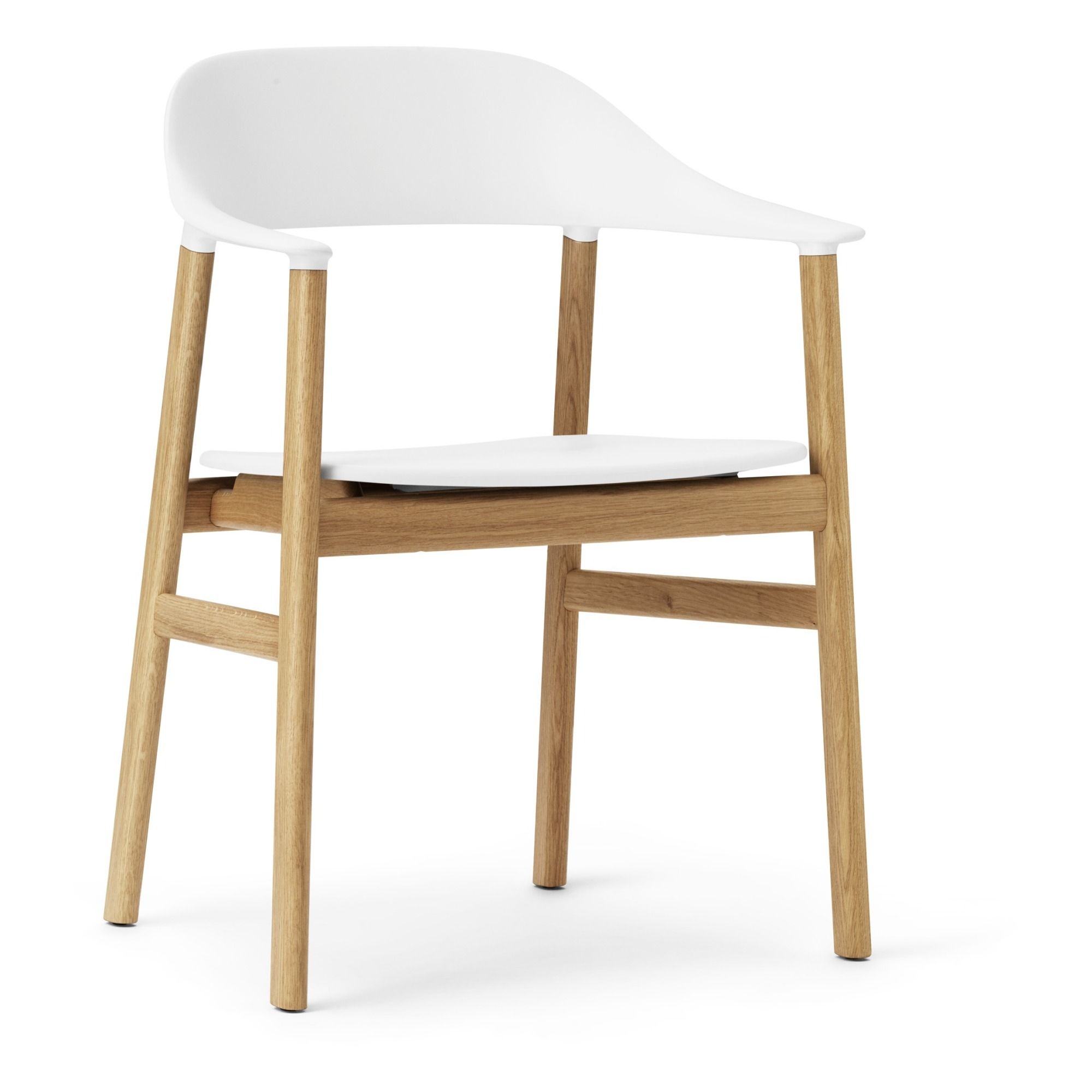 Normann Copenhagen - Fauteuil Herit en chêne - Blanc