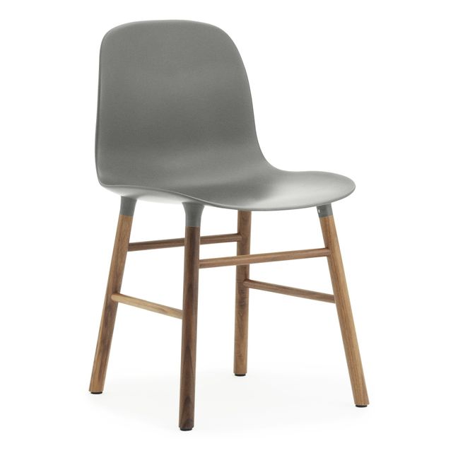 Form Walnut Chair Grey