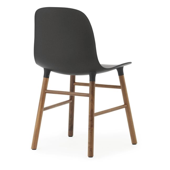 Form Walnut Chair Black