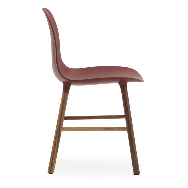 Stuhl Form aus Walnuss | Rot
