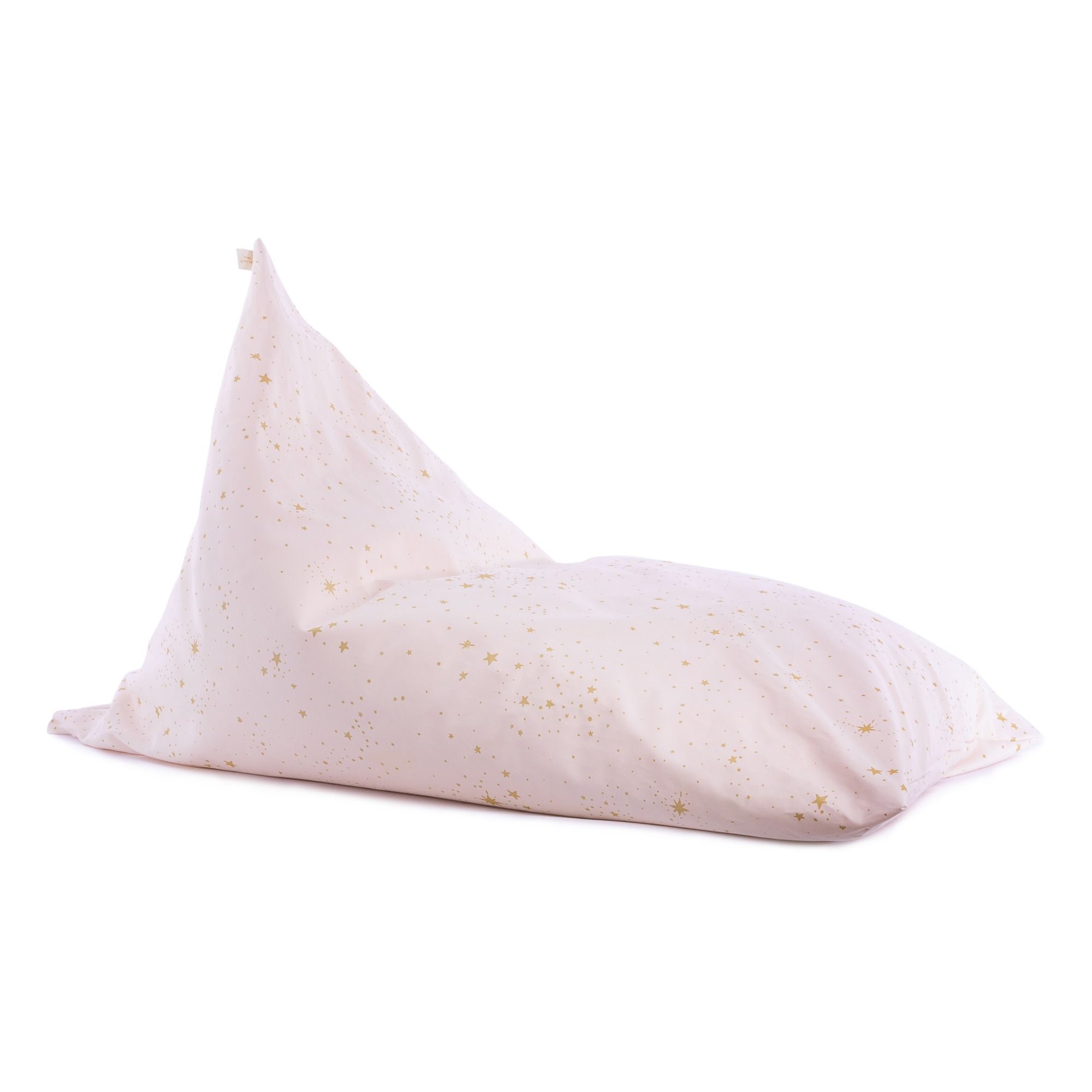 Nobodinoz - Pouf long Essaouira en coton bio - Rose poudré