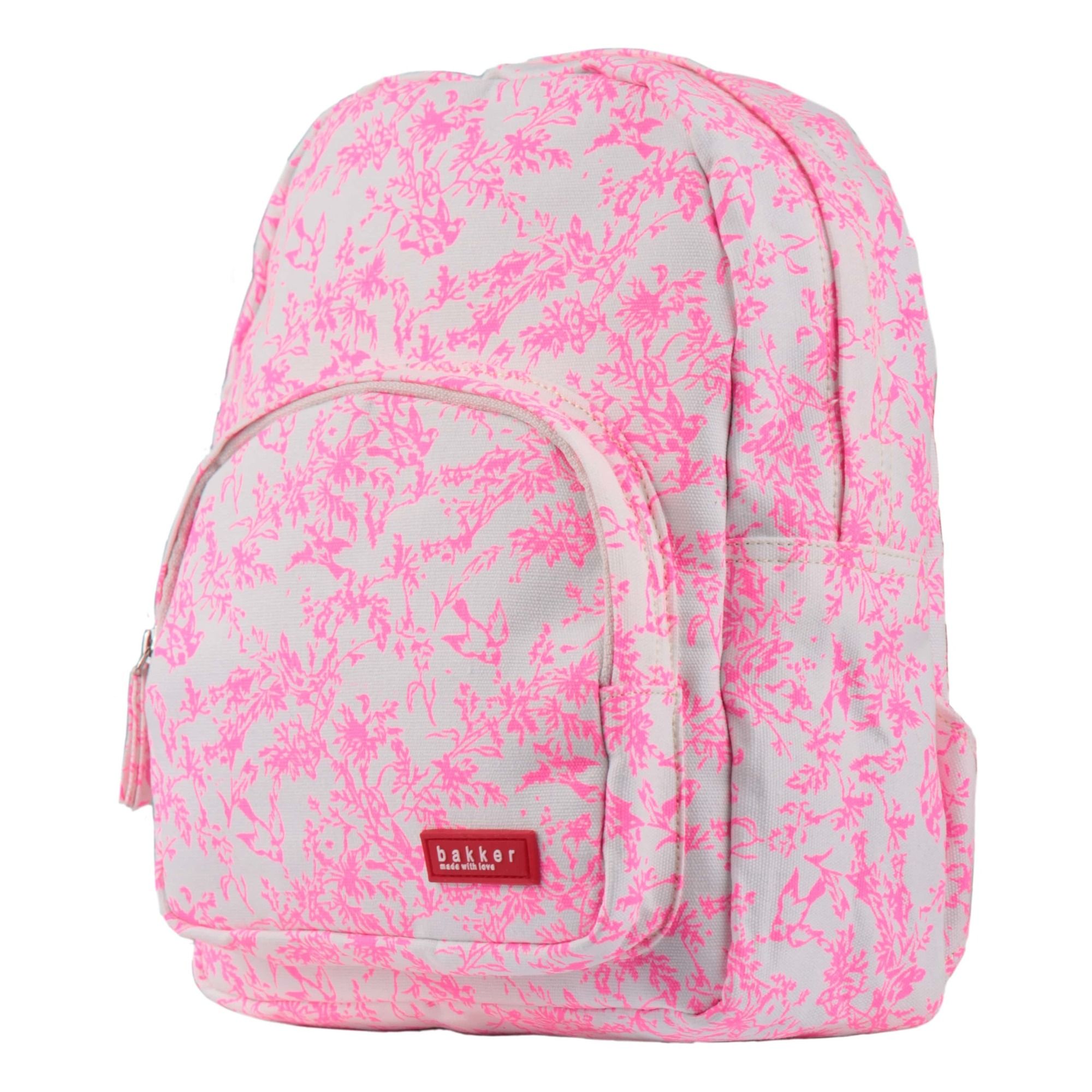 Bakker made with love Jouy Mini Canvas Backpack Pink Smallable