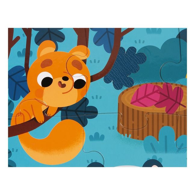 Puzzle tattile Gli animali della foresta - 20 pezzi