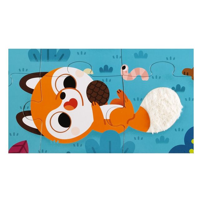 Puzzle tattile Gli animali della foresta - 20 pezzi