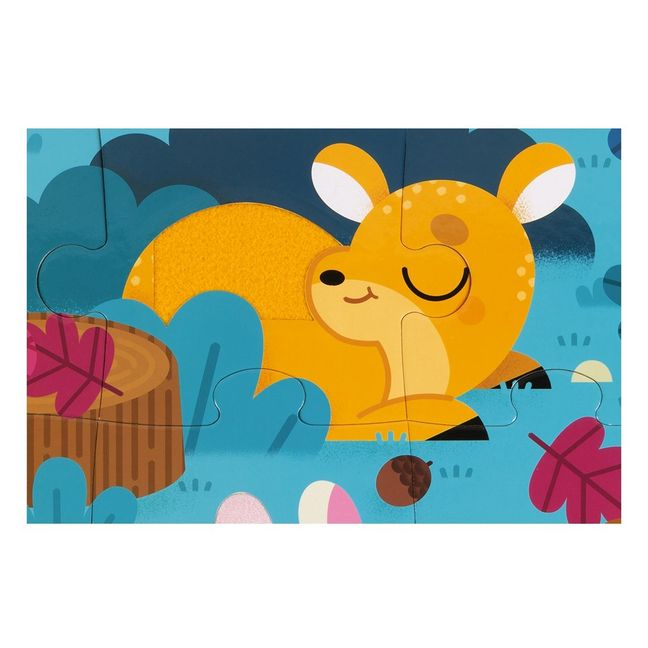 Puzzle con texturas «Los animales del bosque» - 20 piezas