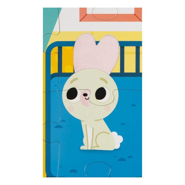Puzzle con texturas «Los animales domésticos» - 20 piezas