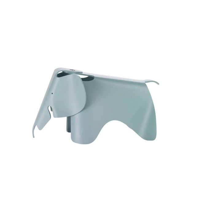 Eames Small Elephant Stool - Chalres & Ray Eames, 1945 - Limited Edition Bluish grey