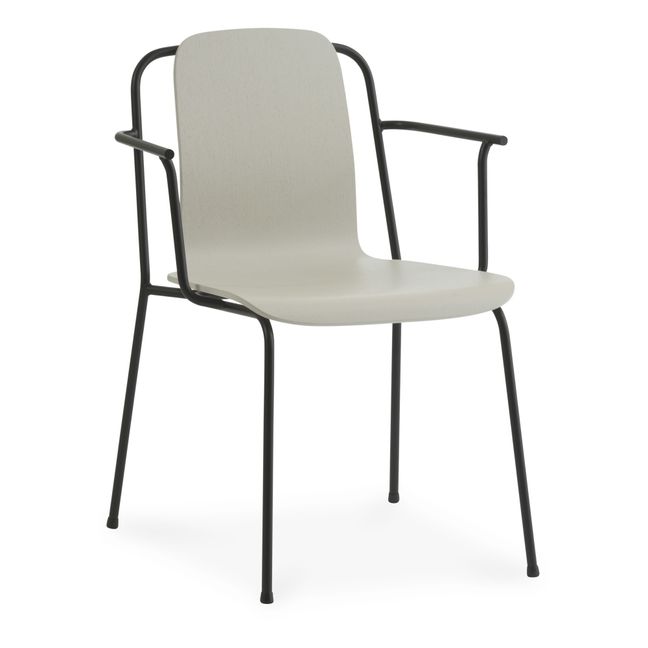 Studio Chair with Arms Light grey