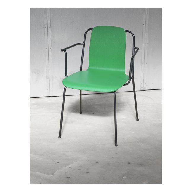 Studio Chair with Arms Green