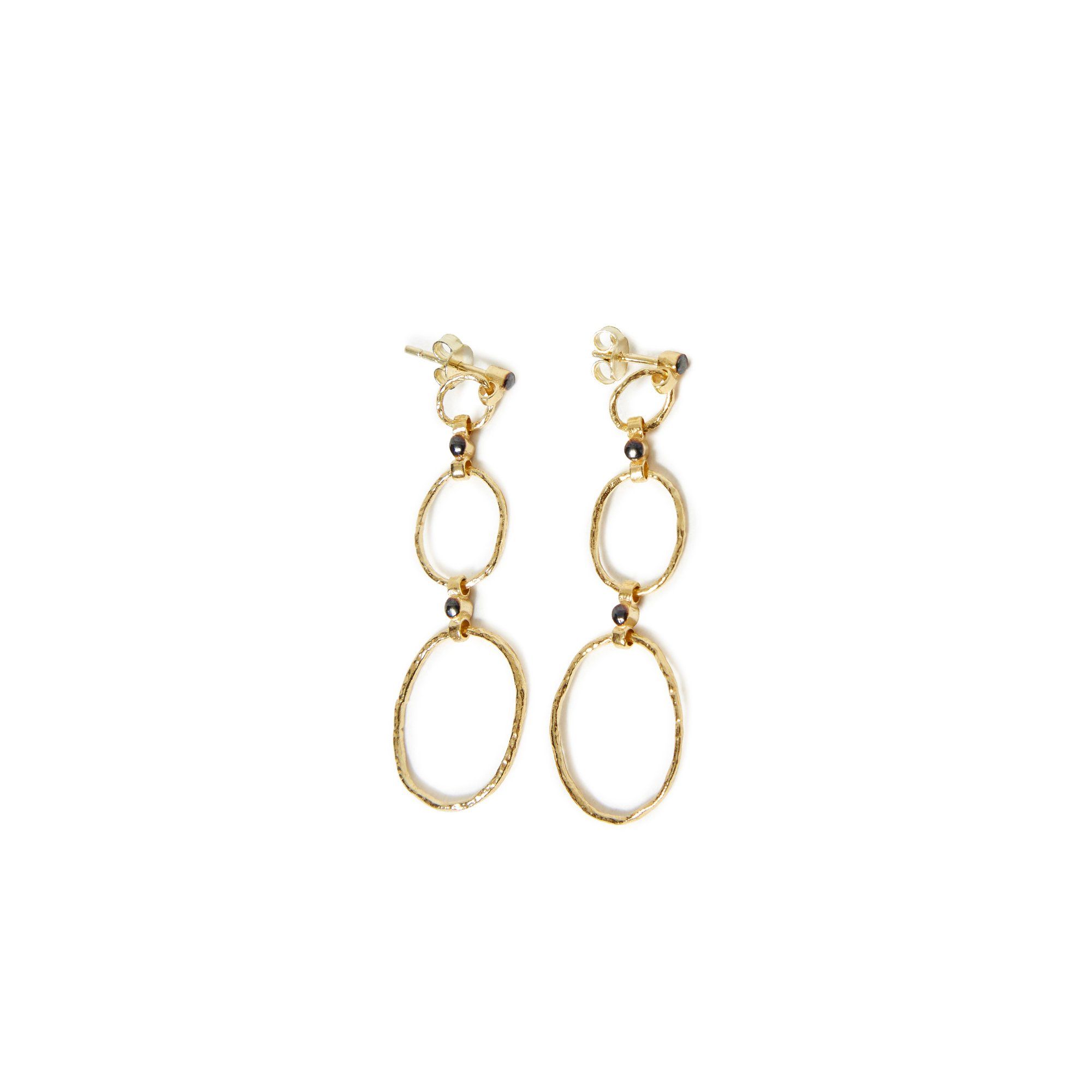 Béa 3 Dot Earrings Gold- Product image n°3