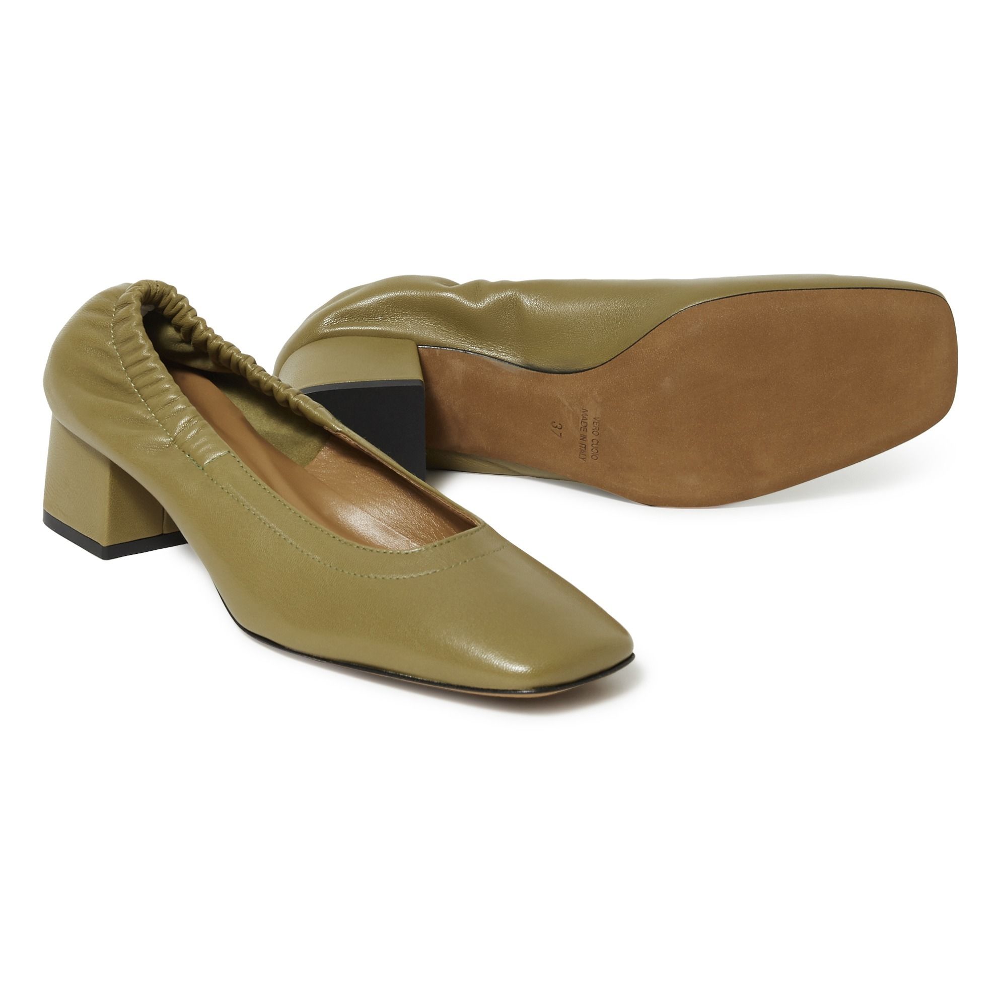 olive green court shoes