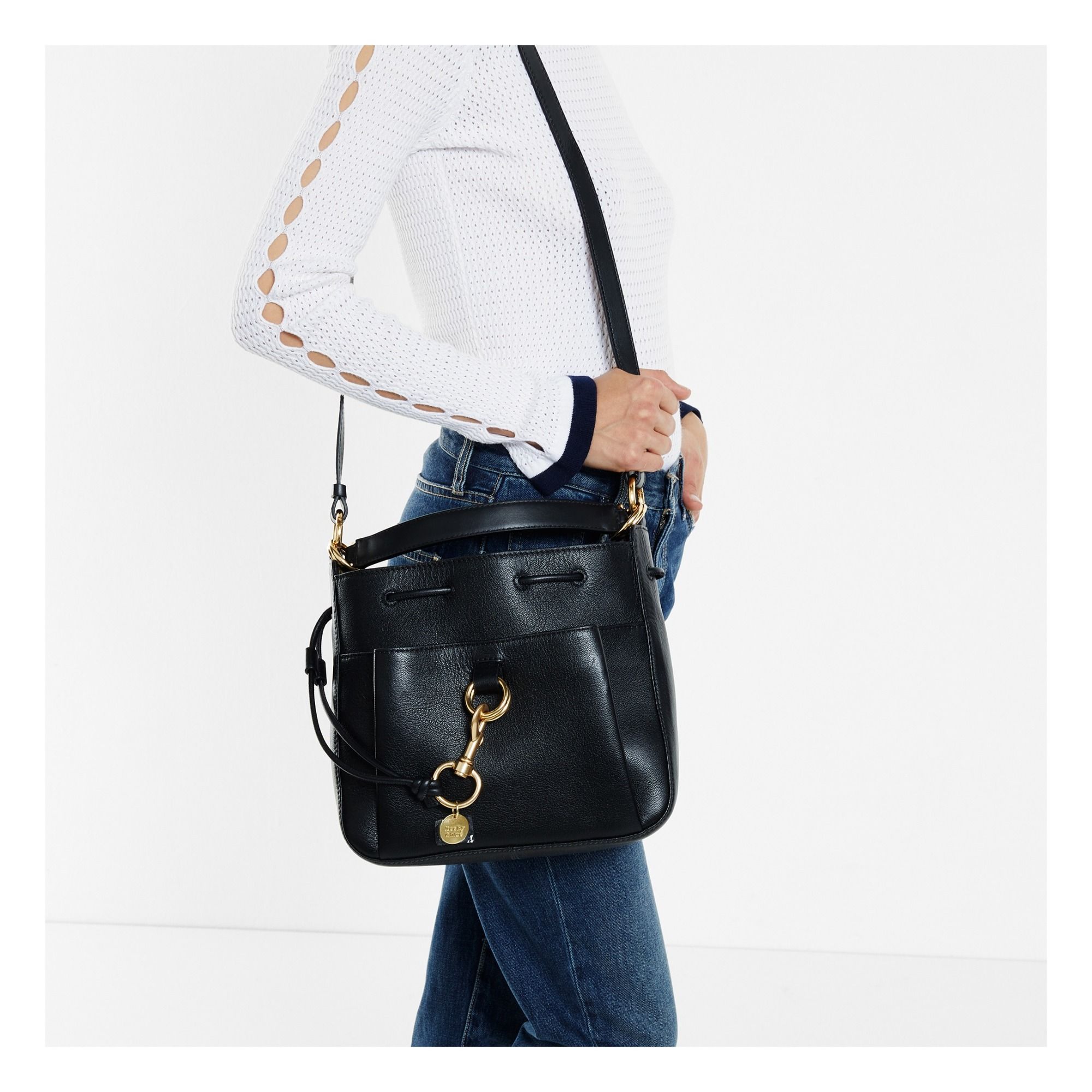 Small tony bucket bag online