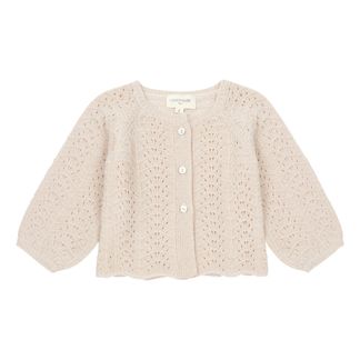 Louis Louise Strickjacke mit Ajourmuster Cerisette-listing