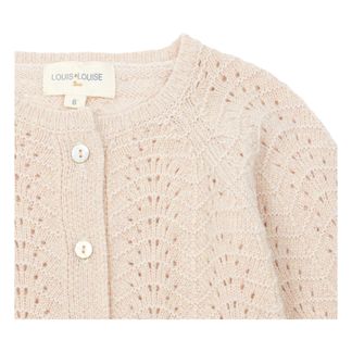 Louis Louise Strickjacke mit Ajourmuster Cerisette-listing