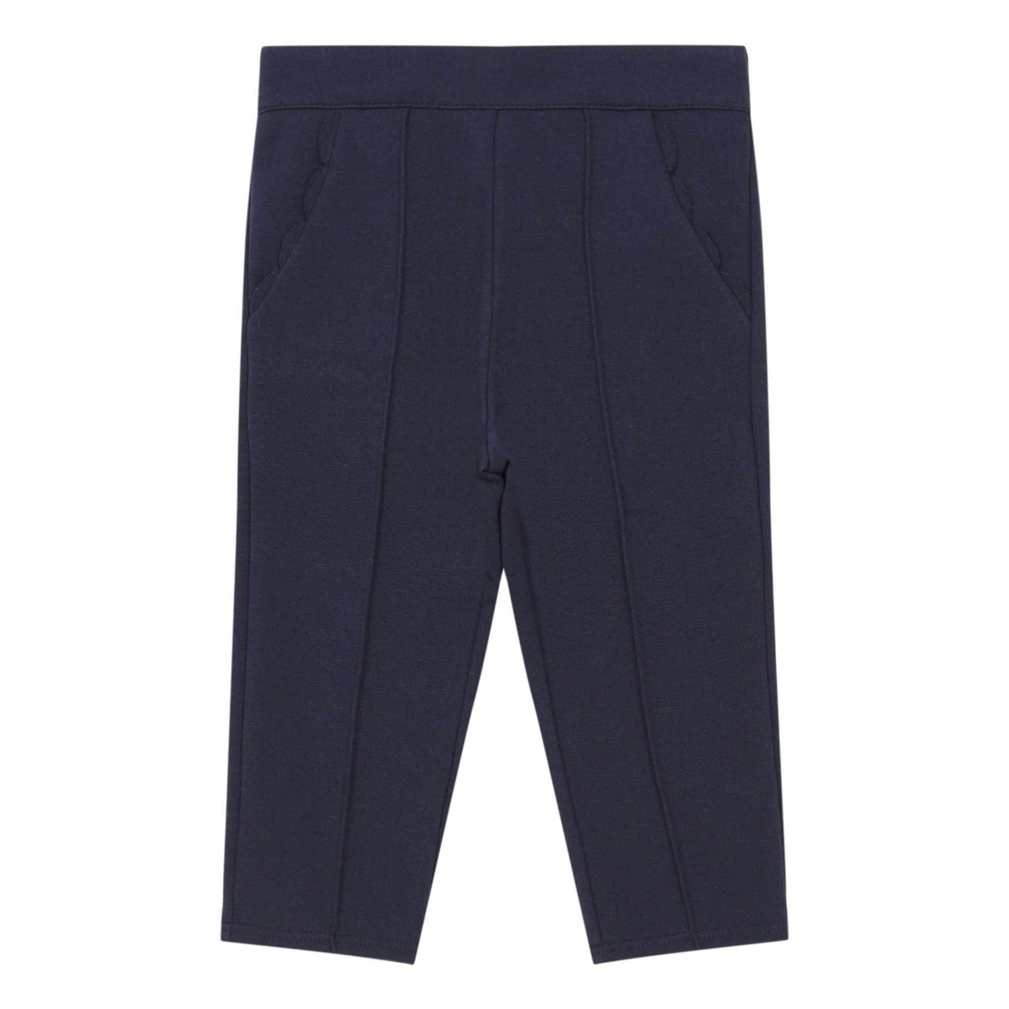 Chloé - Pantalon Maille Milano - Fille - Bleu marine
