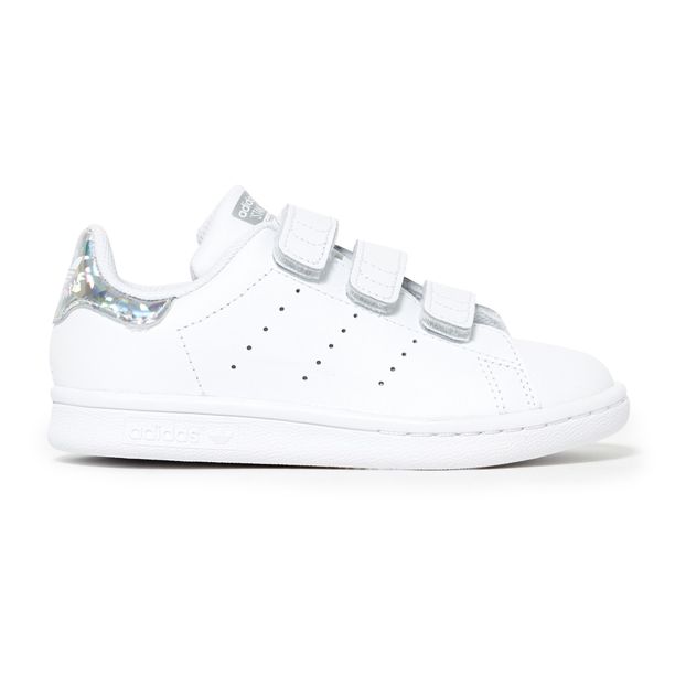 Stan Smith 3 Velcro Trainers Silver 