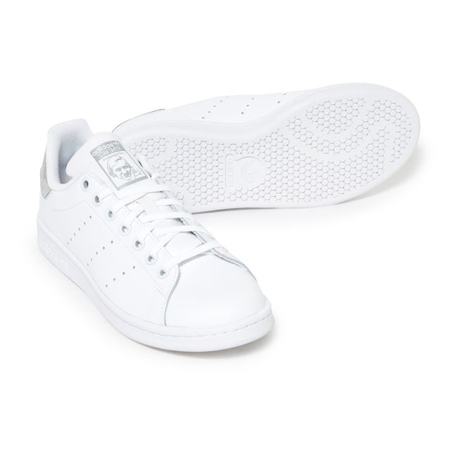 Sneakers lacci in pelle stan smith Argento