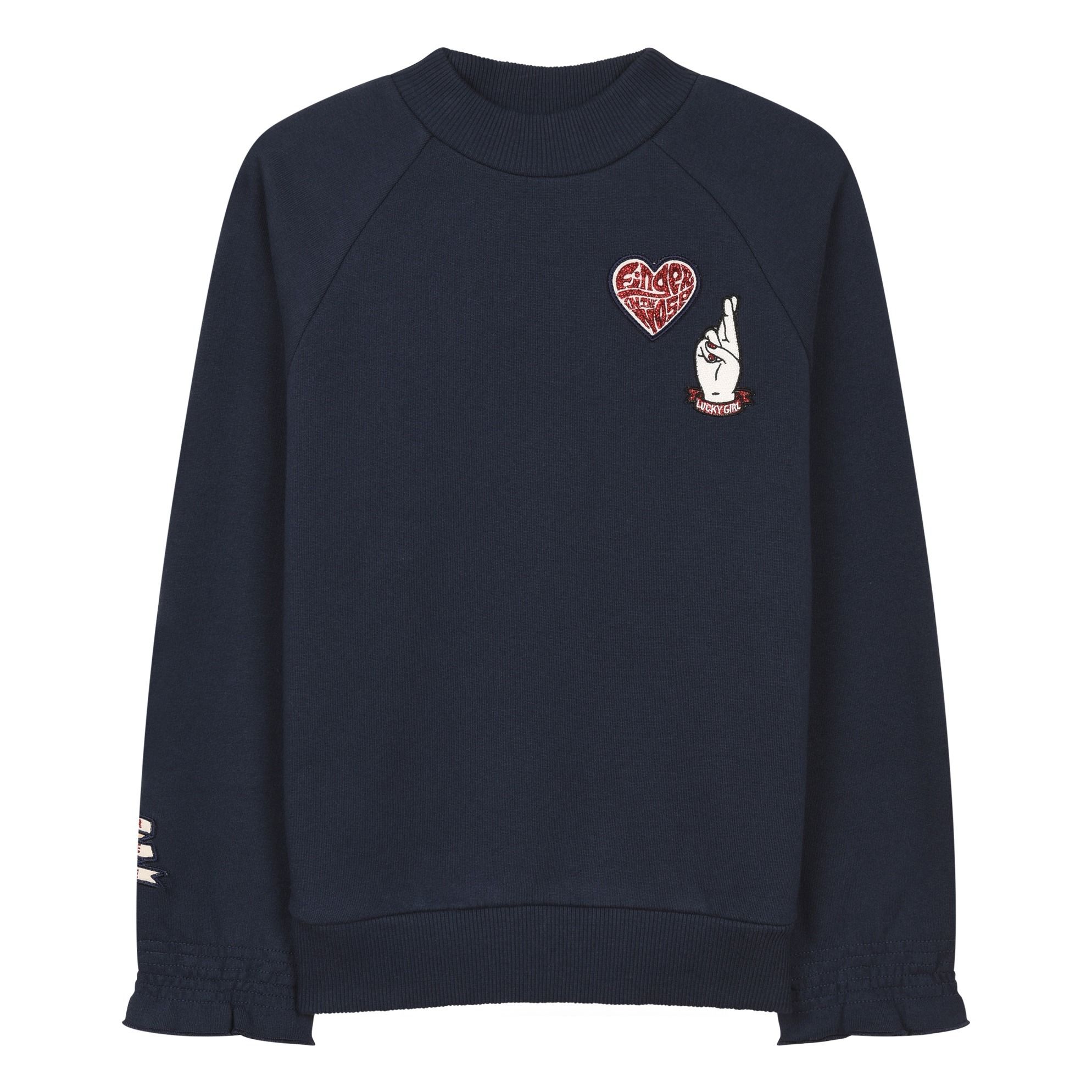 Finger in the nose - Sweat Logo Brodé Millie - Fille - Bleu marine