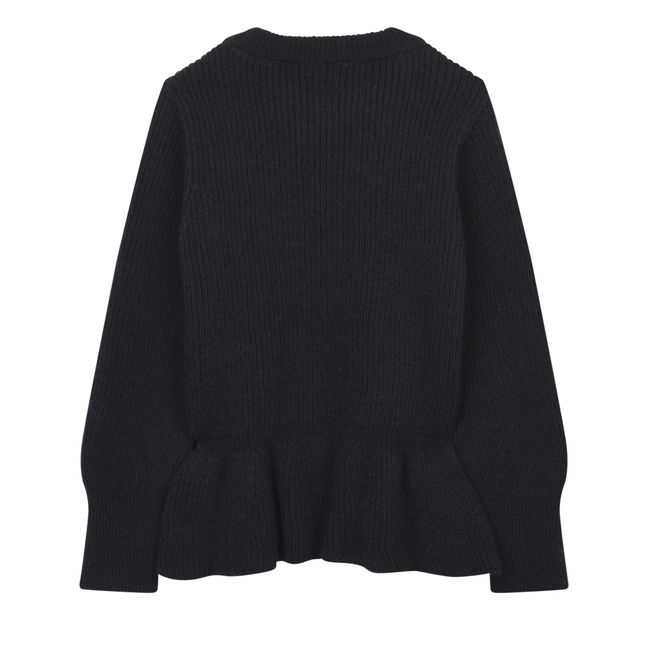 grey embroidered jumper