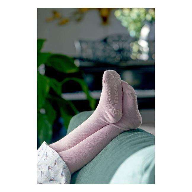 Tights With Non-Slip Knees and Feet | Pink