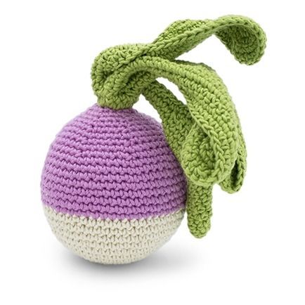 Crocheted Turnip Rattle