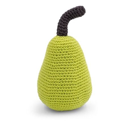 Crocheted Pear Rattle