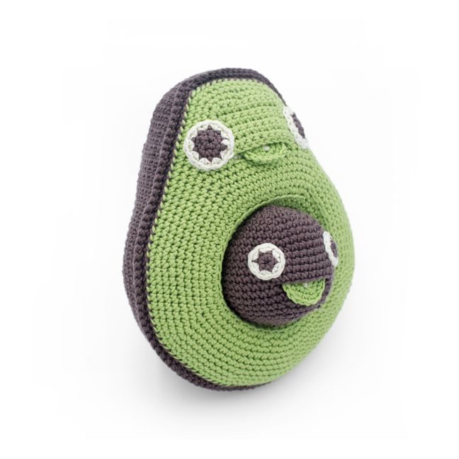 Crocheted Musical Avocado Toy | Green