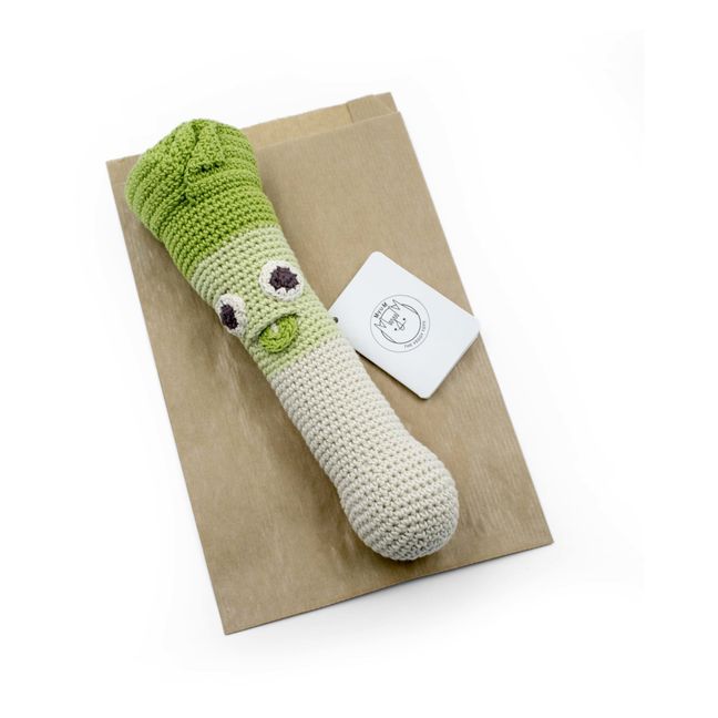 Crocheted Leek Rattle