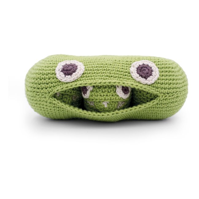 Crocheted Pea Rattle